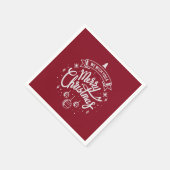 Wir wünschen Ihnen frohe Weihnachten Serviette (Ecke)