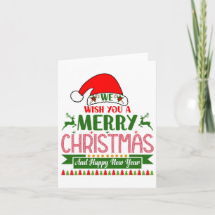 Wir wünschen Ihnen frohe Weihnachten und viel Glüc Karte