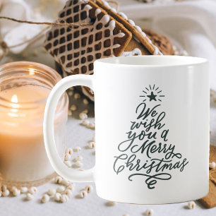 Wir wünschen Ihnen frohe Weihnachtsfeiertage Kaffeetasse