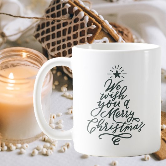 Wir wünschen Ihnen frohe Weihnachtsfeiertage Kaffeetasse