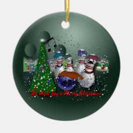 Wir wünschen Ihnen frohen Weihnachten Keramikornament