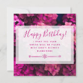 Wir wünschen Ihnen Segnungen auf Ihrem Geburtstag Karte (Rückseite)