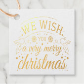 Wir wünschen Ihnen sehr frohe Weihnachts-Script Go Geschenkanhänger (Vorderseite)