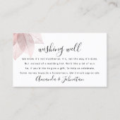 Wir wünschen Ihnen viel Spaß bei der Hochzeit Rose Visitenkarte (Vorderseite)