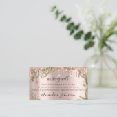 Wir wünschen Ihnen viel Spaß beim Hochzeitsgeschen Visitenkarte (Stehend Vorderseite)