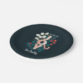 Wir wünschen Ihnen viel Spaß, Weihnachten Candy Ca Pappteller (Schrägansicht)