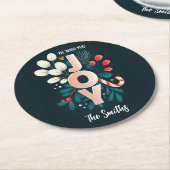 Wir wünschen Ihnen viel Spaß, Weihnachten Candy Ca Runder Pappuntersetzer (Angewinkelt)