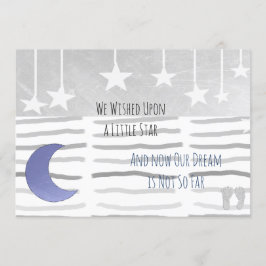 Wir wünschten uns eine Babydusche des Star Boy Einladung