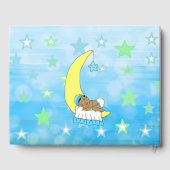 Wir wünschten uns eine Babydusche eines Star Boy Gästebuch (Rückseite)