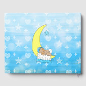 Wir wünschten uns eine Babydusche eines Star Boy Gästebuch (Rückseite)