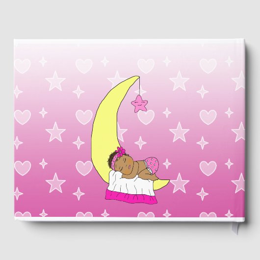 Wir wünschten uns eine Babydusche eines Star-Mädch Gästebuch (Rückseite)