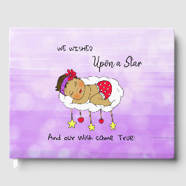 Wir wünschten uns eine Babydusche eines Star-Mädch Gästebuch