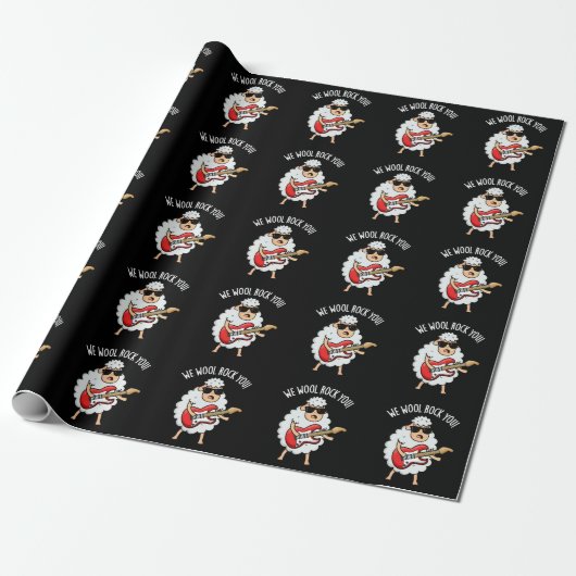 Wir würden dich in den Funny Sheep Puff Dark BG Geschenkpapier (Ungerollt)