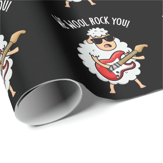 Wir würden dich in den Funny Sheep Puff Dark BG Geschenkpapier (Rolleneckpunkt)