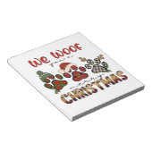 Wir würden dir frohe Weihnachten schenken Notizblock (angewinkelt)