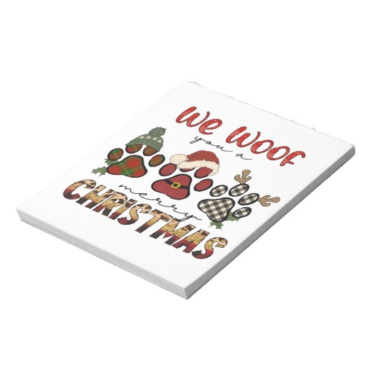 Wir würden dir frohe Weihnachten schenken Notizblock (Rotiert)