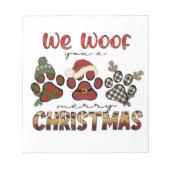 Wir würden dir frohe Weihnachten schenken Notizblock (Vorderseite)