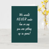 WIR WÜRDEN IHR ALTER "NIE" SPASS MACHEN! KARTE (Gelbe Blume)