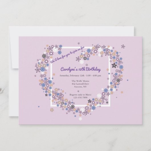 Wir würden Liebe haben, dass Sie uns beitreten Einladung (Vorderseite)