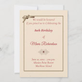 Wir würden uns freuen, wenn Sie uns bei Celebrati Einladung (Rückseite)