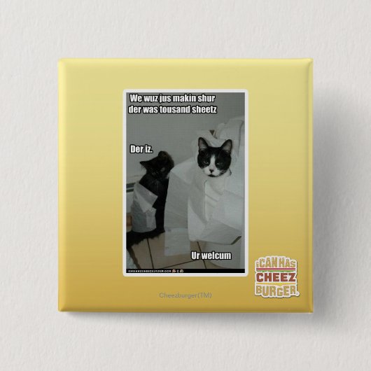 Wir wuz jus makin sur button (Vorderseite)