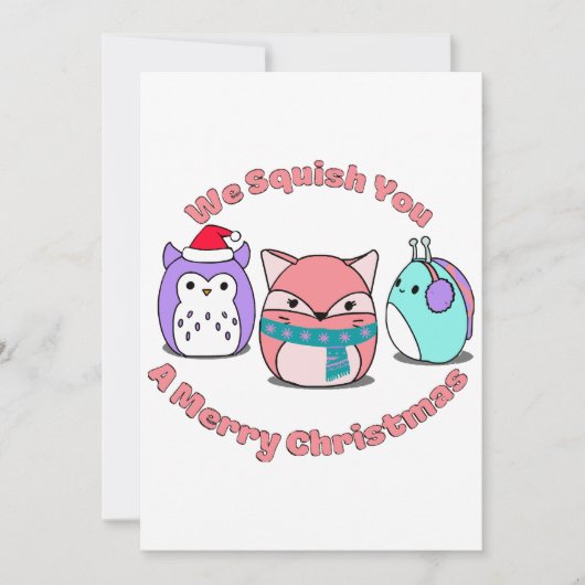 Wir zerquetschen dir frohe Weihnachten Einladung (Vorderseite)