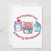 Wir zerquetschen dir frohe Weihnachten Einladung (Rückseite)