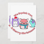 Wir zerquetschen dir frohe Weihnachten Einladung (Vorne/Hinten)