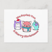 Wir zerquetschen dir frohe Weihnachten Postkarte (Vorderseite)