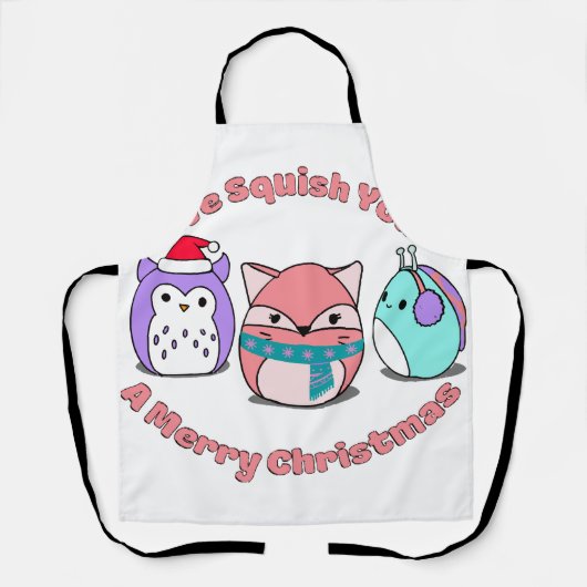 Wir zerquetschen dir frohe Weihnachten Schürze (Vorderseite)