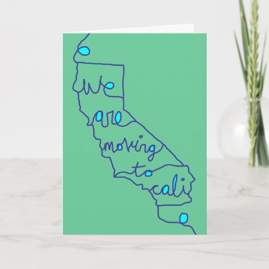 wir ziehen auf cali um ankündigung (Vorderseite)
