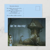 Wir ziehen die Ankündigung des Spuk Schuhhauses um Postkarte (Vorne/Hinten)