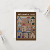 Wir ziehen die Hauskarte um Karte (Vorderseite/Rückseite Beispiel)