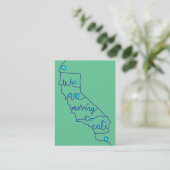 wir ziehen nach Kali Visitenkarte (Stehend Vorderseite)