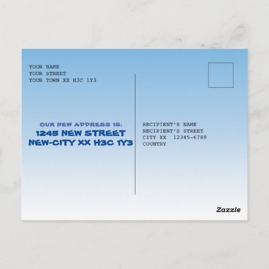 Wir ziehen! Postkarte (Rückseite)