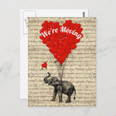 Wir ziehen um postkarte (Vorne/Hinten)