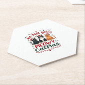 Wir zischen Ihnen ein Meowy Catmas Lustige Katze W Untersetzer (angewinkelt)