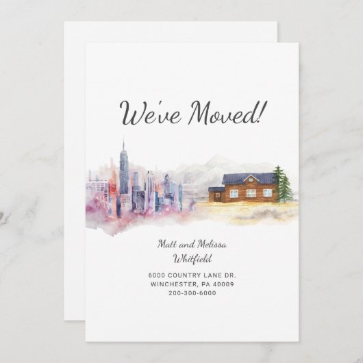 Wir zogen in das Land um Ankündigung (Vorne/Hinten)