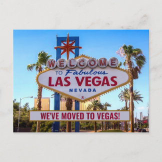 Wir zogen in unser neues Zuhause in Las Vegas Postkarte