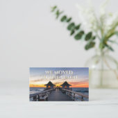 Wir zogen nach Beach Neapel Pier Florida Visitenkarte (Stehend Vorderseite)