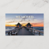 Wir zogen nach Beach Neapel Pier Florida Visitenkarte (Vorderseite)