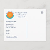 Wir zogen nach Florida Beach Ankündigungspostkarte (Rückseite)