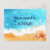 Wir zogen nach Florida Beach Ankündigungspostkarte (Vorderseite)