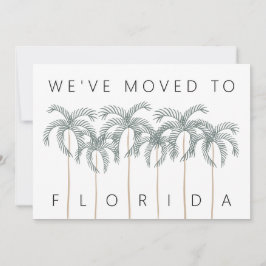 Wir zogen nach Florida Palm Trees Neue Adresse Ankündigung