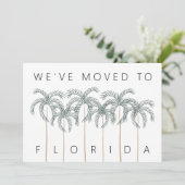 Wir zogen nach Florida Palm Trees Neue Adresse Ankündigung (Stehend Vorderseite)