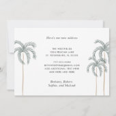 Wir zogen nach Florida Palm Trees Neue Adresse Ankündigung (Rückseite)