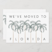 Wir zogen nach Florida Palm Trees Neue Adresse Ankündigung (Vorne/Hinten)