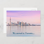 Wir zogen nach Toronto Canada Skyline Foto Moving Postkarte (Vorne/Hinten)