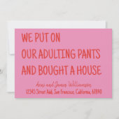 Wir zogen unsere erwachsenen Ameisen an und kaufte Ankündigung (Vorderseite)