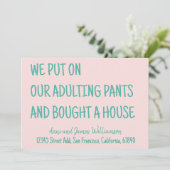 Wir zogen unsere erwachsenen Ameisen an und kaufte Ankündigung (Stehend Vorderseite)